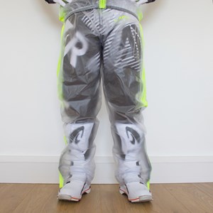 APICO CLEAR RAIN PANT LARGE CLEAR/FLUORESCENT YELLOW 32/34